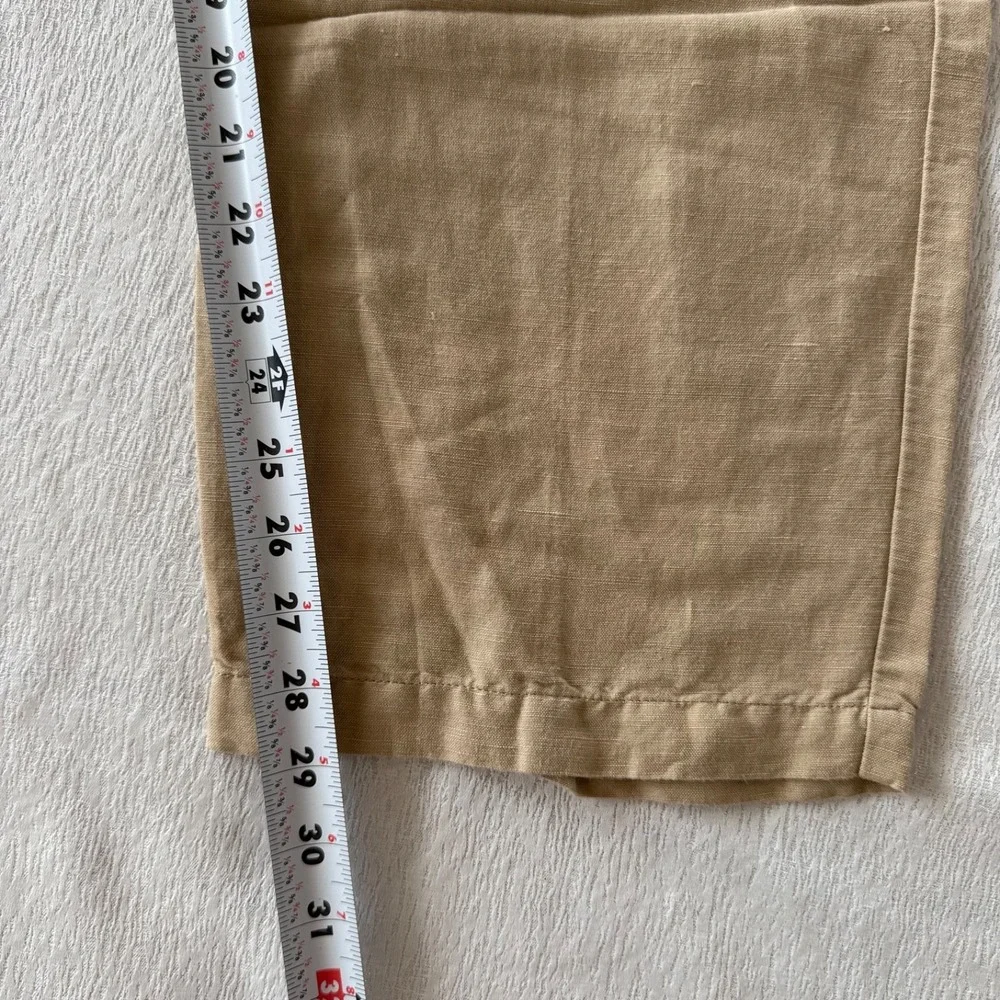 Cubavera Linen Blend Drawstring Pants Relaxed Beige Men Size XL Tall Coastal